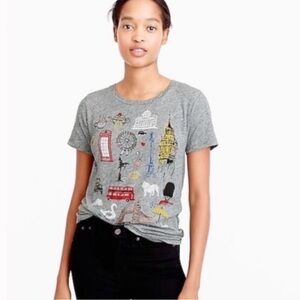 J Crew London Destination Collector Tee S
